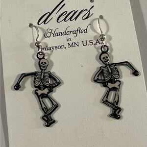 NWT D'ears Skeleton Earrings
